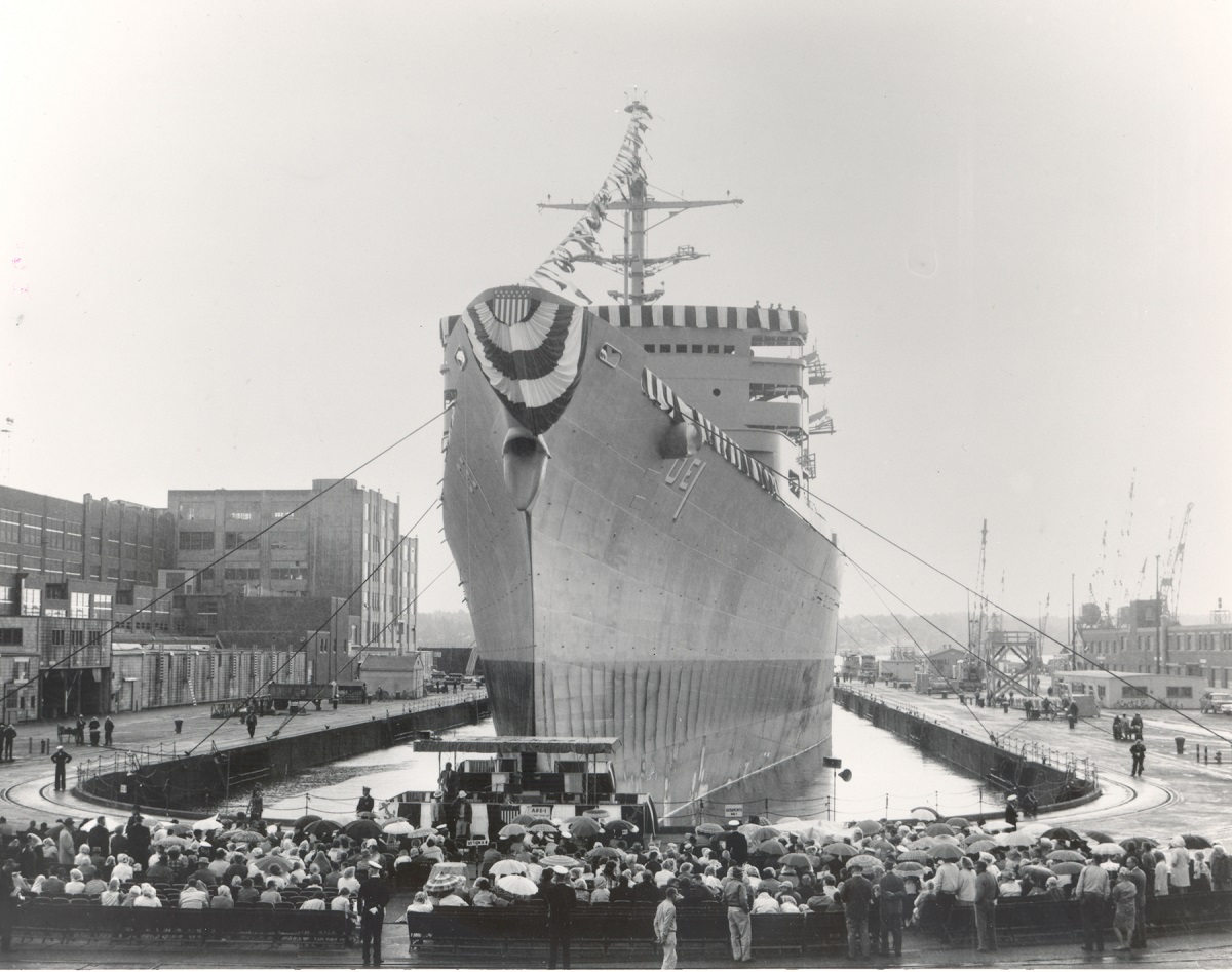 USS SACRAMENTO 1963 christening